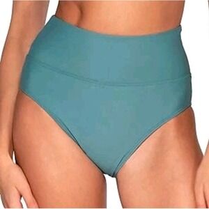 Sunsets OCEAN Hannah Fold-Over High-Waist‎ Bikini Swim Bottom US Size 22 NEW NWT